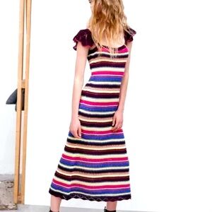 Zara crochet dress Small